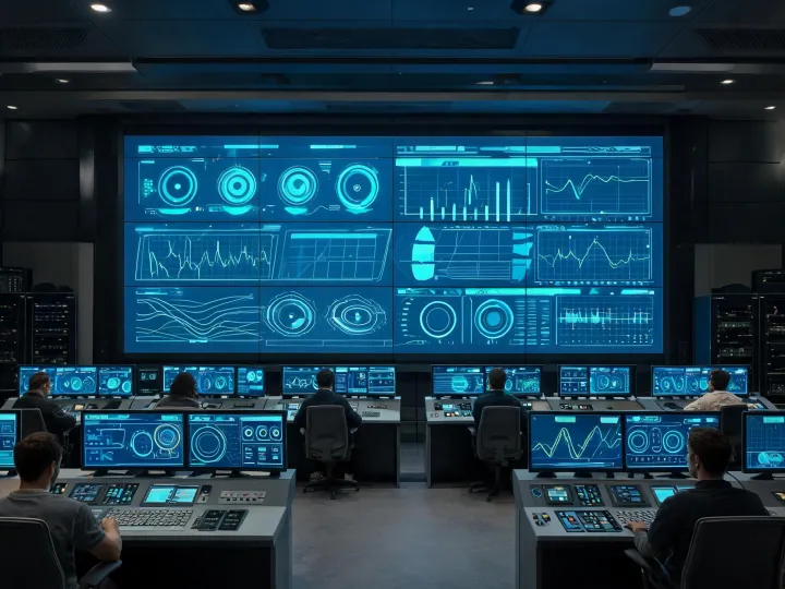 Control room LED video wall application